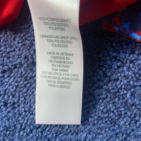 NWT Red & Blue Floral Julia Jordan Dress Sz 10 - Picture 8 of 8